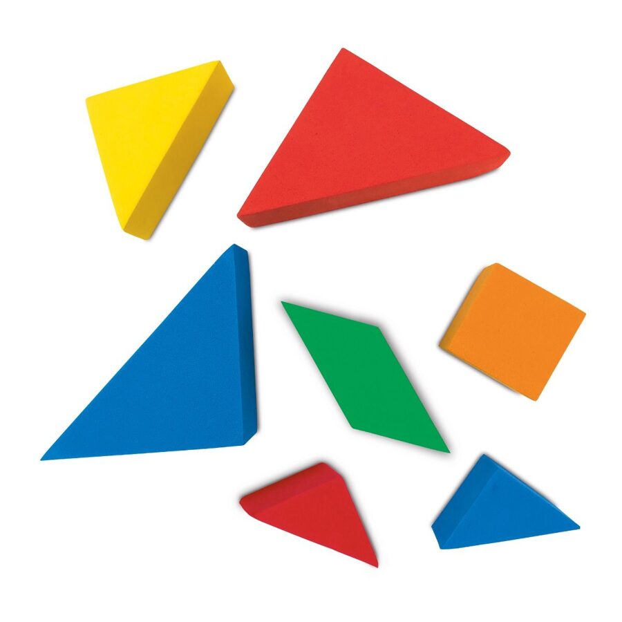 Ģeometriskā - Ilustratīvā puzle - Foam Tangram Activity Set | kods LSP 0413-UK | bērniem 4-8g.