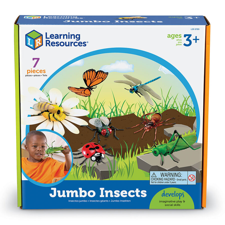 Lielizmēra kukaiņi - Jumbo Insects | kods LER0789 | bērniem 3-10g. 