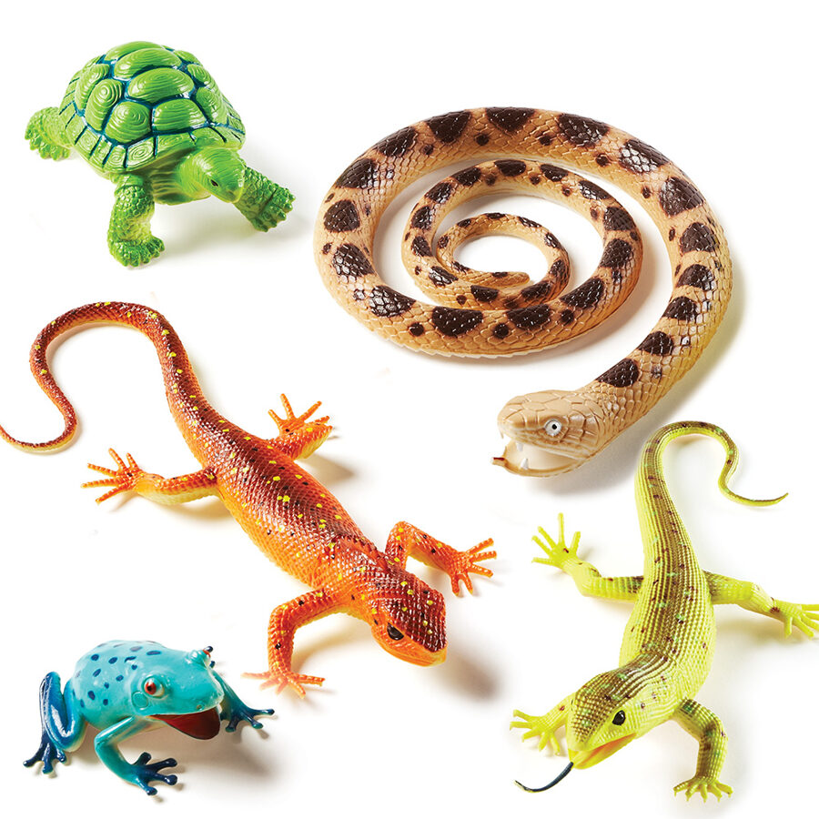 Lielizmēra Rāpuļu figūriņas - Jumbo Reptiles & Amphibians | kods LER 0838 | bērniem 3-8g.