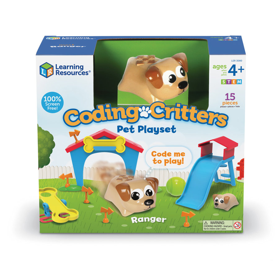 2020. "Gada Rotaļlieta" uzvarētājs - programmējama rotaļlieta - Coding Critters™ Ranger&Zip | kods LER3080 | bērniem 4-10g. 