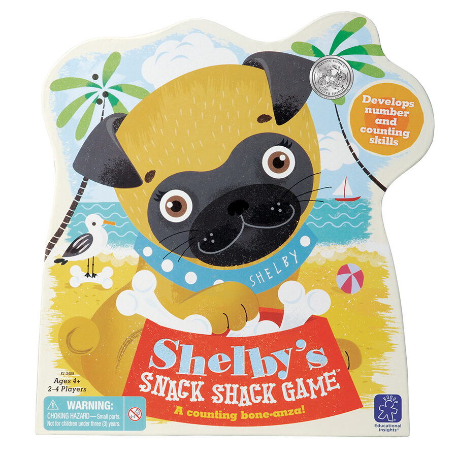 Iemīļota skaitīšanas spēle - palīdziet Šelbijai atrast kaulus - Shelby's Snack Shack™ Counting Game | kods EI-3408 | bērniem 4-8g. 