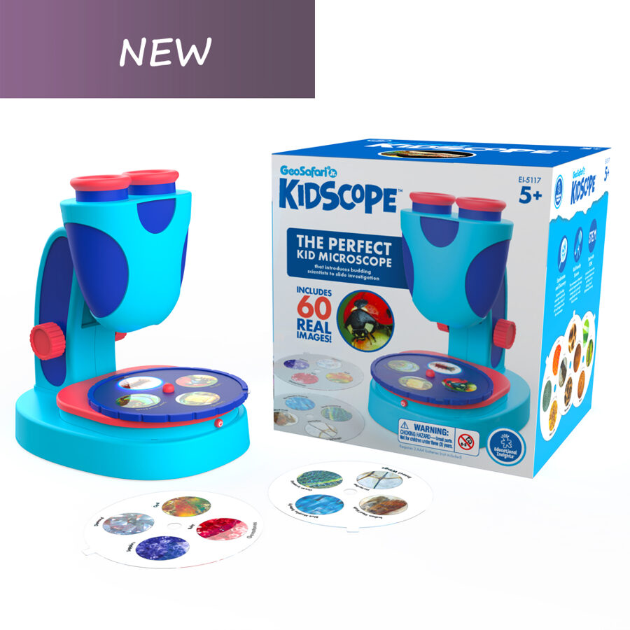 .. jaunajiem pētniekiem - Mikroskops bērniem - Geosafari® Jr. Kidscope™ | kods EI-5117 | bērniem 5-9g. 