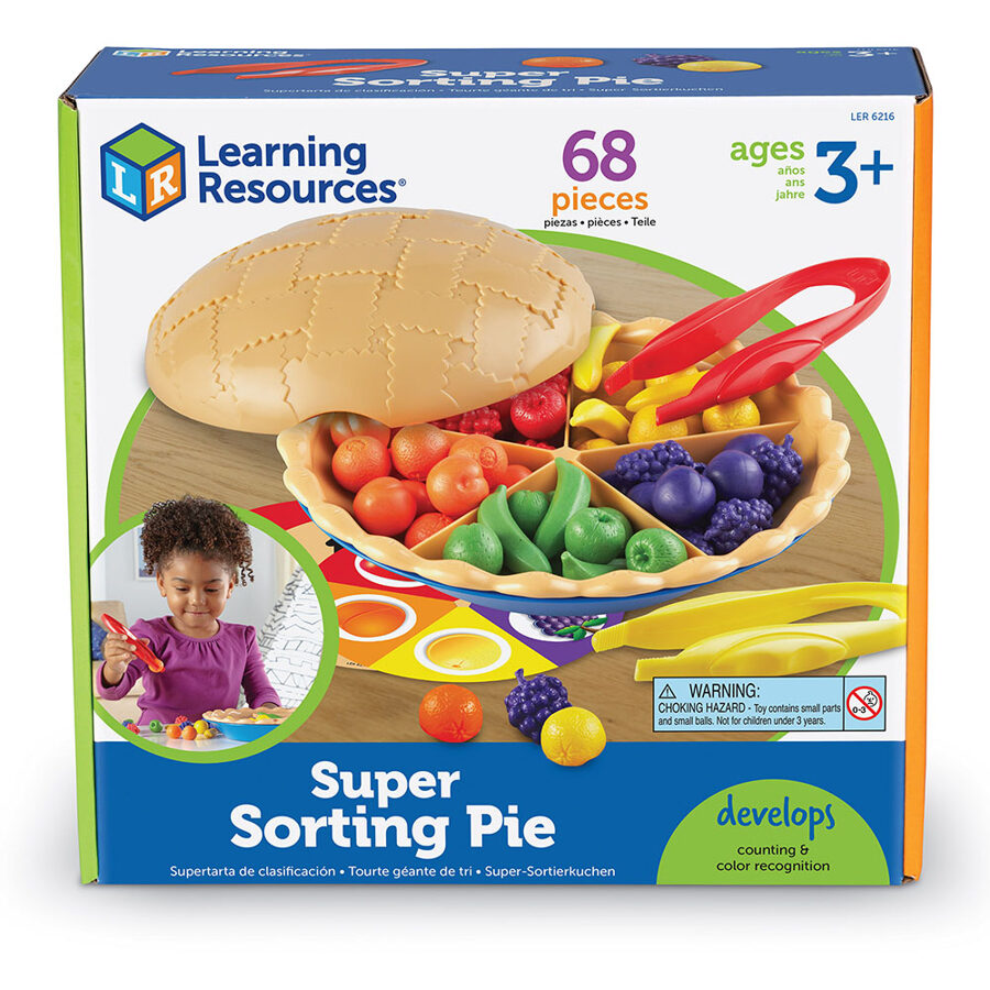 Super šķirošanas pīrāgs - attīstoša spēle - Super Sorting Pie | kods LER 6216 | bērniem 3-10g.