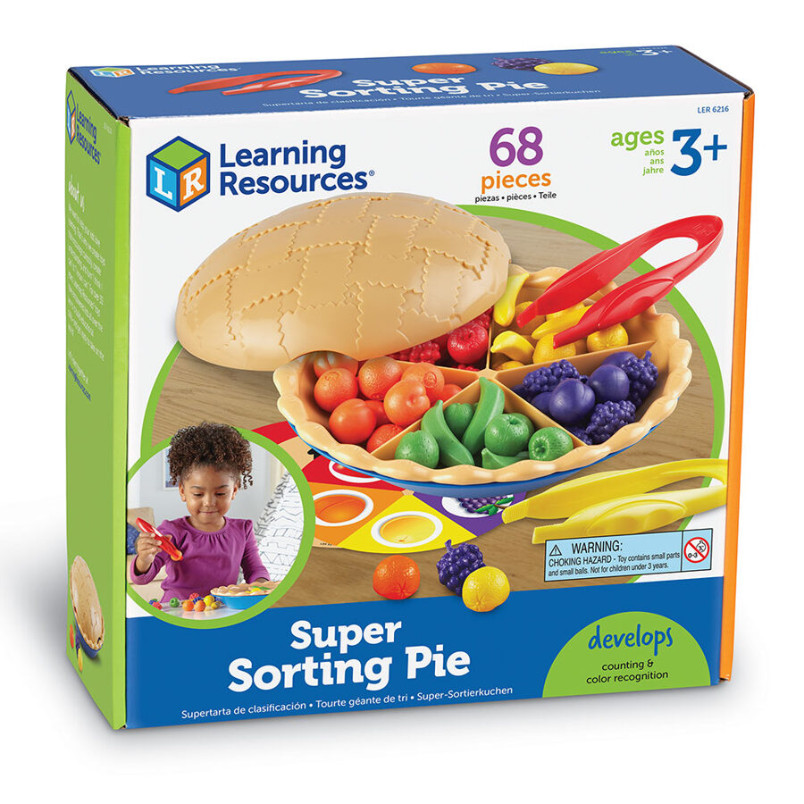 Super šķirošanas pīrāgs - attīstoša spēle - Super Sorting Pie | kods LER 6216 | bērniem 3-10g.