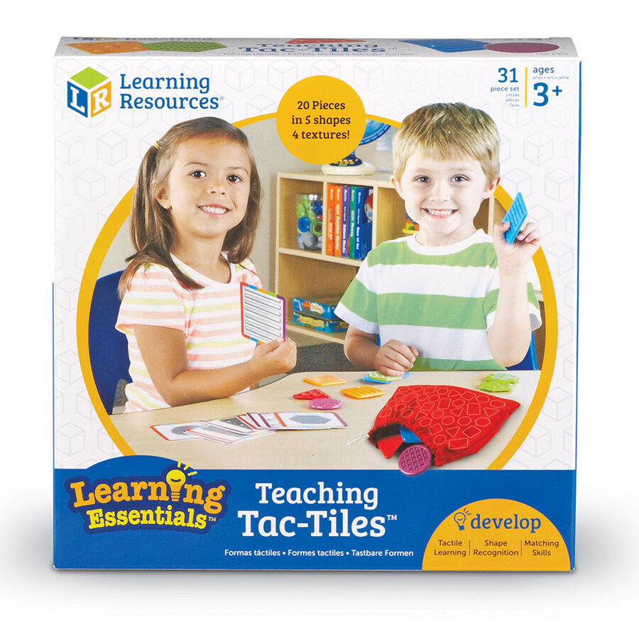 Prieka pilna soma - Formu un Faktūru atpazīšanas spēle - Teaching Tac-Tiles™ | kods LER 9075 | bērniem 3-10g.