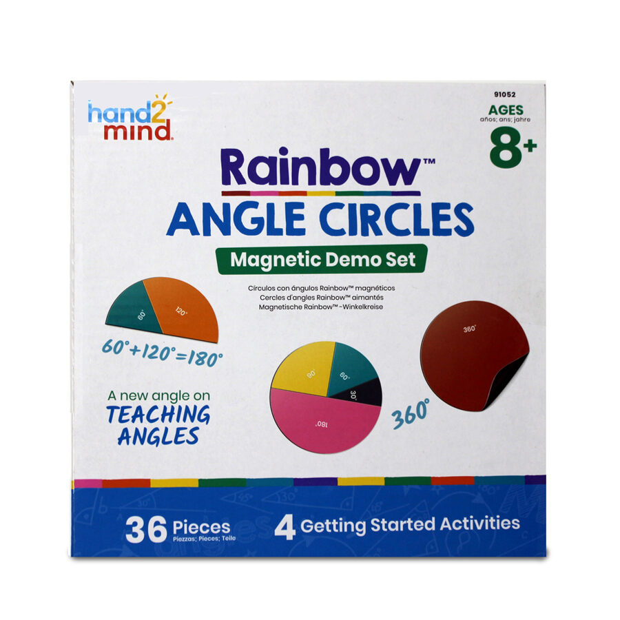 .. jauns, lielisks veids kā mācīties leņķus - Magnetic Demonstration Rainbow™ Angle Circles | kods 91052 | bērniem 8-12g.