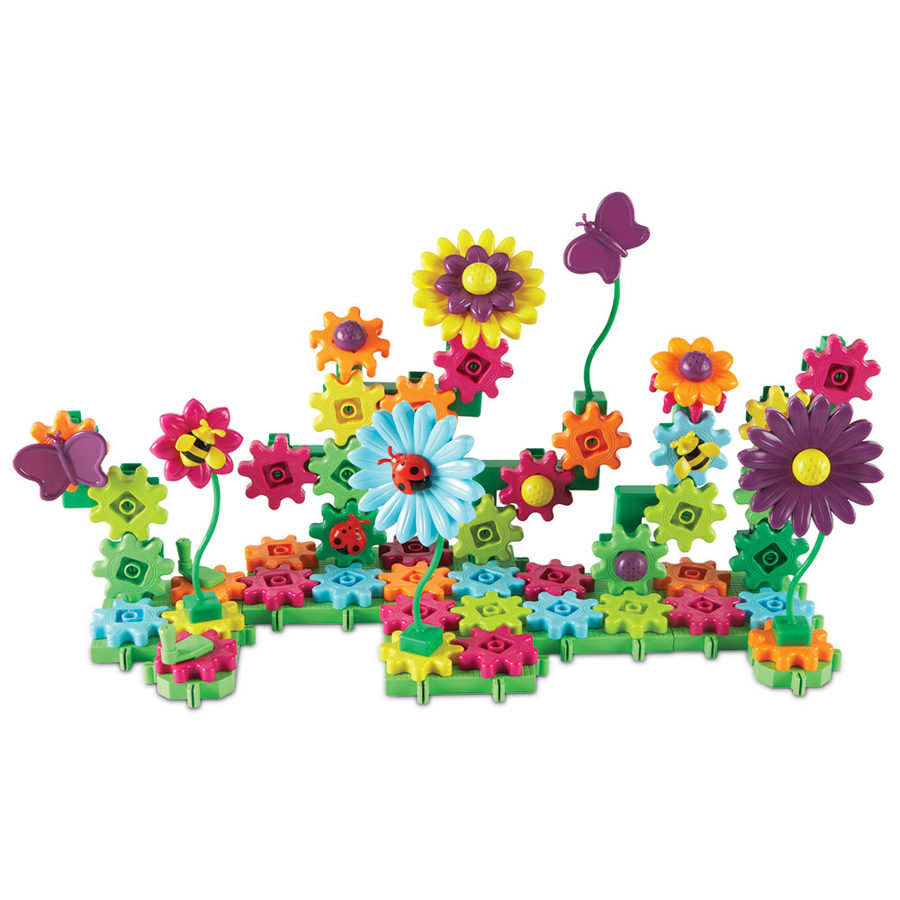 .. izveido savu skaisto ziedu dārzu - konstruktors - Gears! Gears! Gears!® Build & Bloom Building Set | kods LER 9214-D | bērniem 4-8g.