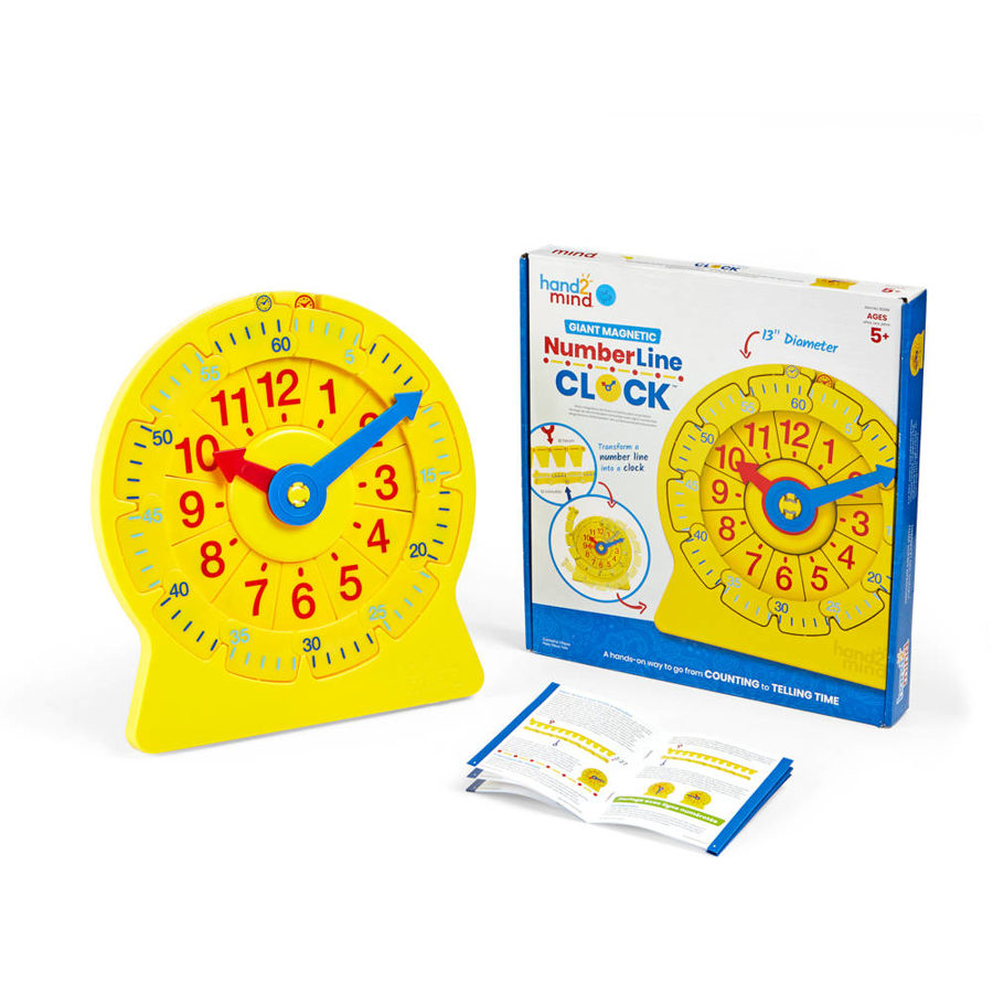 Magnētiskais demonstrācijas pulkstenis - Giant Magnetic 24-Hour Number Line Clock | kods 92382 | bērniem 5-9g. 