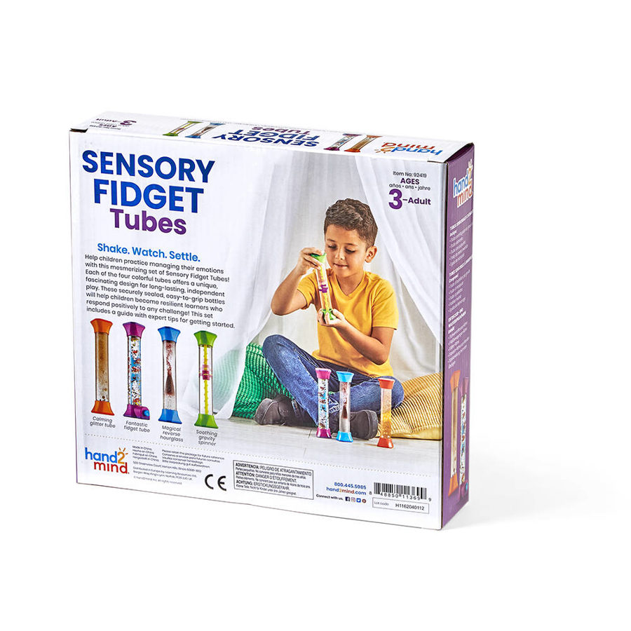 Gūsti labas emocijas spēlējoties ..  - Sensory Fidget Tubes | kods 92419 | bērniem 3-7g.