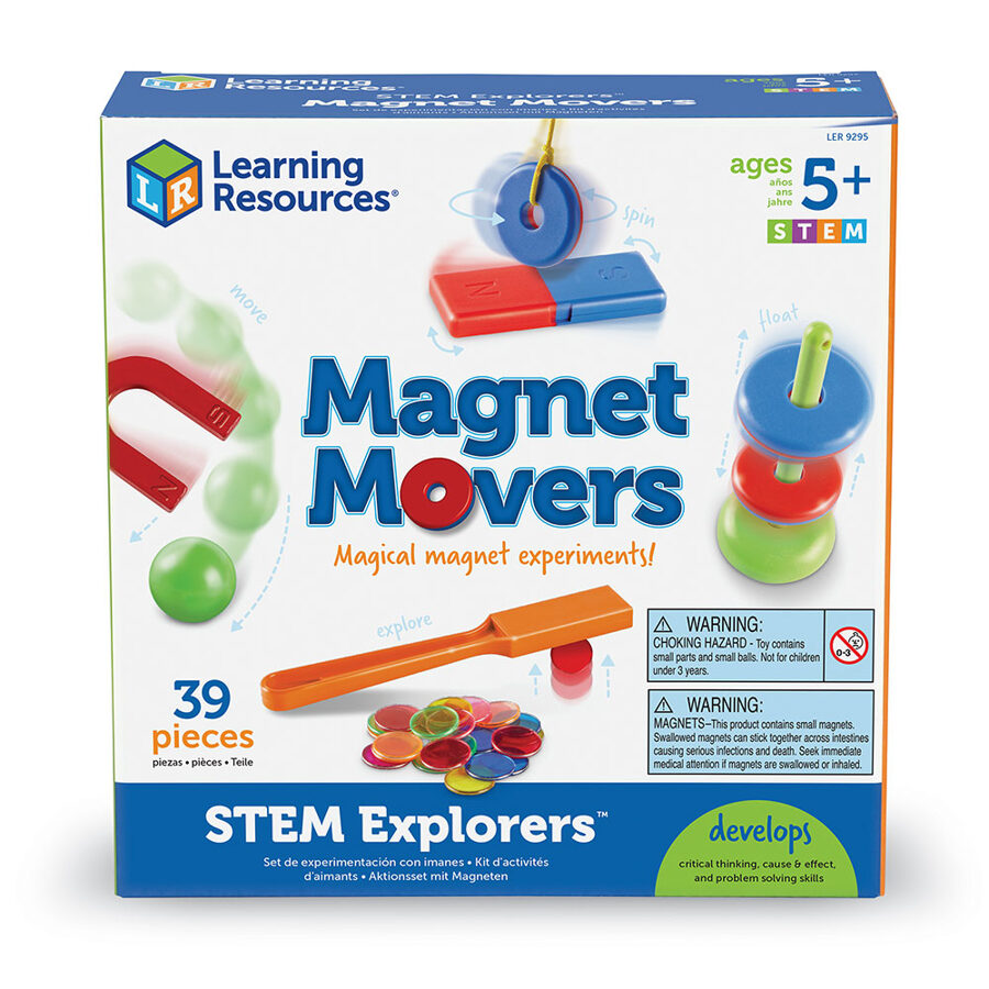 Aizraujoša Magnētu spēle - STEM pētniekiem - STEM Explorers: Magnet Movers | kods LER9295 | bērniem 5-10g.