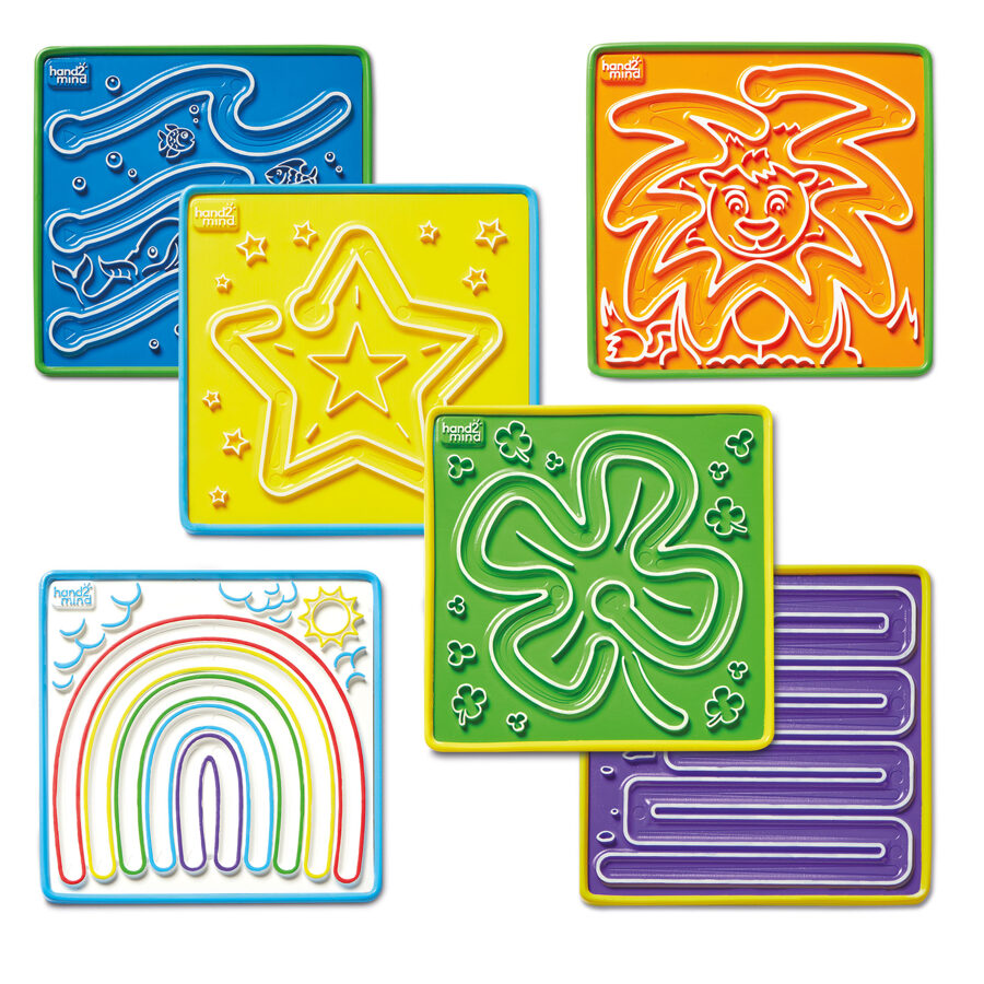 Uzmanības un elpošanas vingrinājumu 6 labirintu komplekts - Mindful Maze Set | kods 93247 | bērniem 3-7g. 
