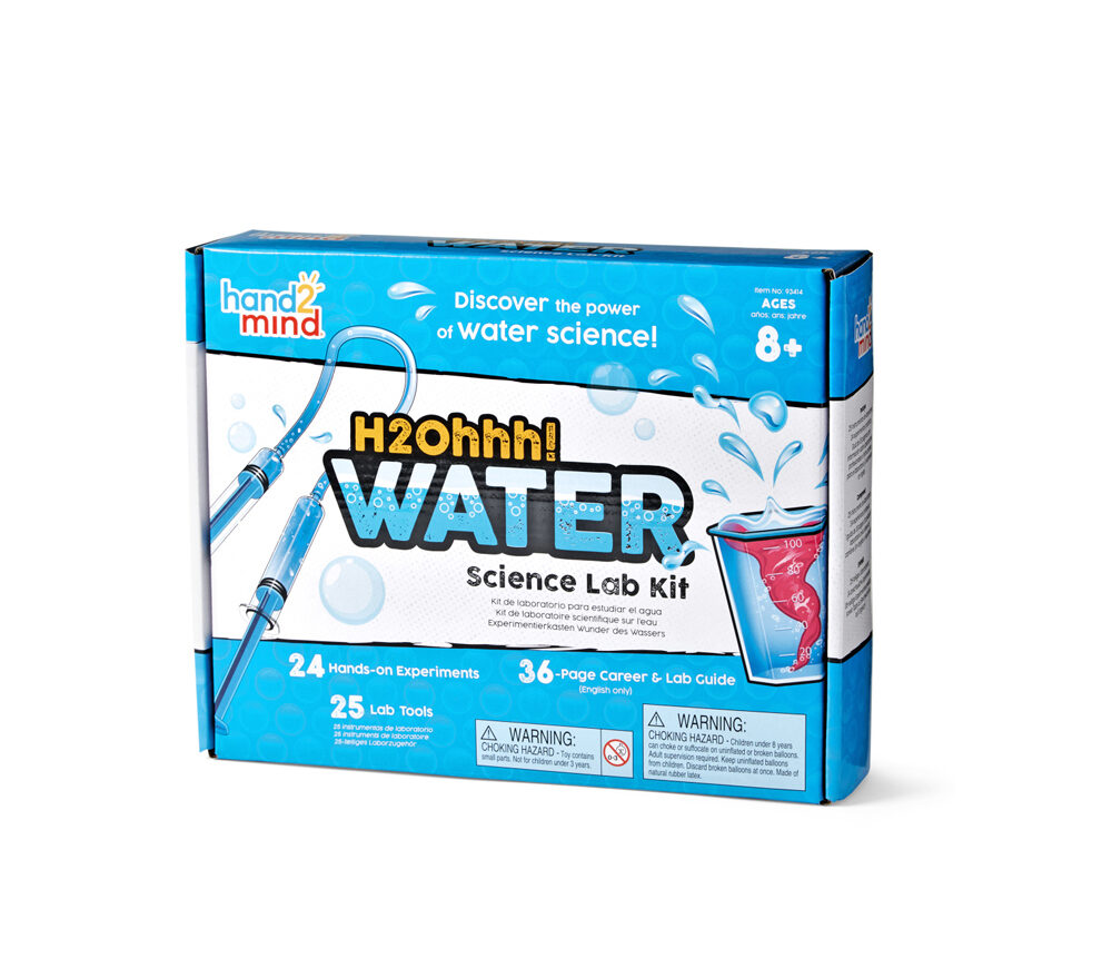 .. darbojies ūdens zinātņu laboratorijā -  H2Ohhh! Water Science Lab Kit | kods 93414 | bērniem 8-12g.