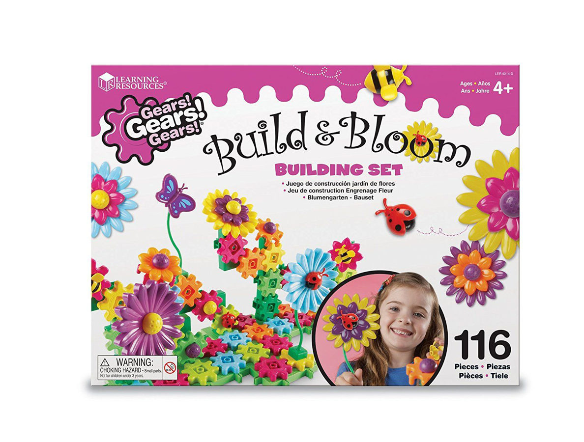 .. izveido savu skaisto ziedu dārzu - konstruktors - Gears! Gears! Gears!® Build & Bloom Building Set | kods LER 9214-D | bērniem 4-8g.