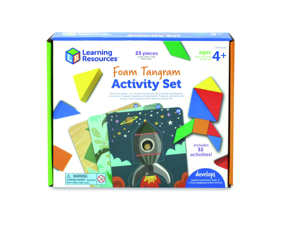 Ģeometriskā - Ilustratīvā puzle - Foam Tangram Activity Set | kods LSP 0413-UK | bērniem 4-8g.