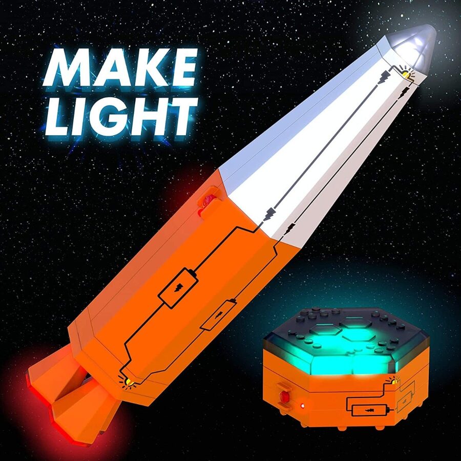 .. uzbūvē raķeti - dodies misijā - konstruktors bērniem - Circuit Explorer® Rocket: Mission – Lights | kods EI-4200 | bērniem 6-10g.
