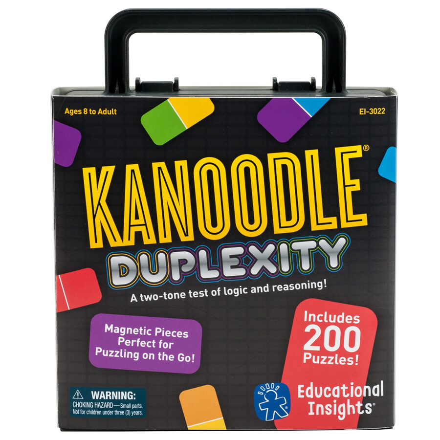 Krāsainā 200 puzļu spēle - spēle visai ģimenei - notestē smadzeņu jaudu - Kanoodle® Duplexity™ | kods EI-3022 | bērniem 8-99g.