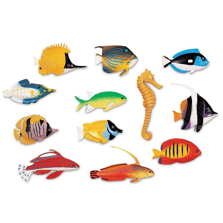 Spēļu zivtiņas - skaiti un šķiro - Fun Fish Counters (Set of 60) | kods LER 0407 | bērniem 3-10g, 