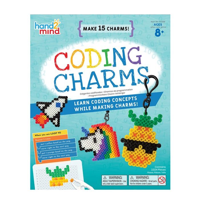 AKCIJA %% .. izveido jautrus piekariņus - mācies kodēšanu - STEM rotaļlieta  - Coding Charms | kods 93398 | Ages | Bērniem 8-12g.