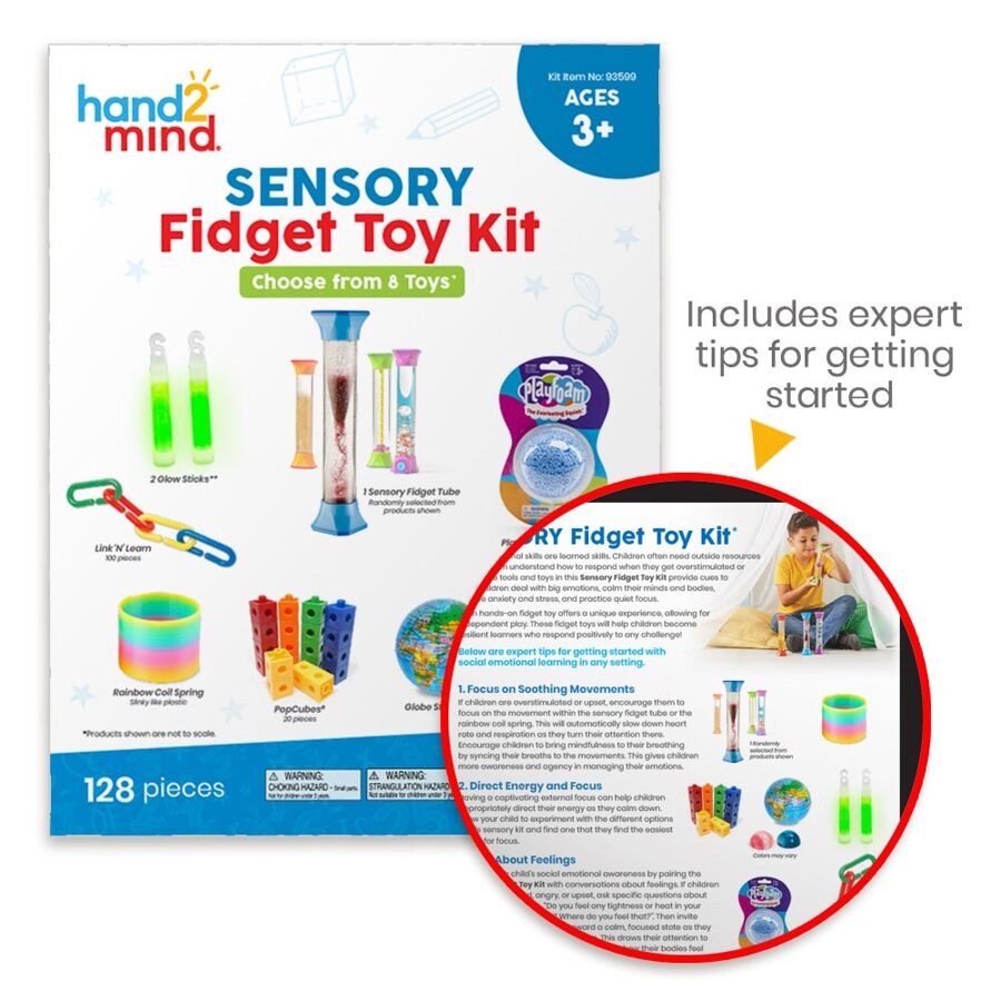 Populārais Fidget rotaļlietu komplekts - Sensory Fidget Toy Kit | kods 93599 | bērniem 3-7g.