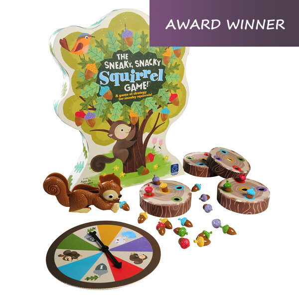 Nekaunīgās, Uzmācīgās Vāveres - galda spēle - The Sneaky, Snacky, Squirrel™ Colour Matching Game | kods EI-3405 | bērniem 3-7g.