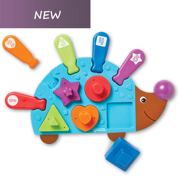 .. mācies formas, krāsiņas, skaitļus - Spike the Fine Motor Hedgehog Puzzle Playmate | kods LER9103 | bērniem 1.5-4g.